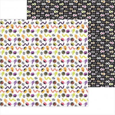 Doodlebug Happy Haunting Designpapier - Bugs & Hisses